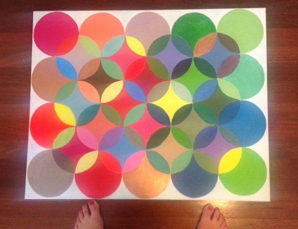 circles painting_floorboards